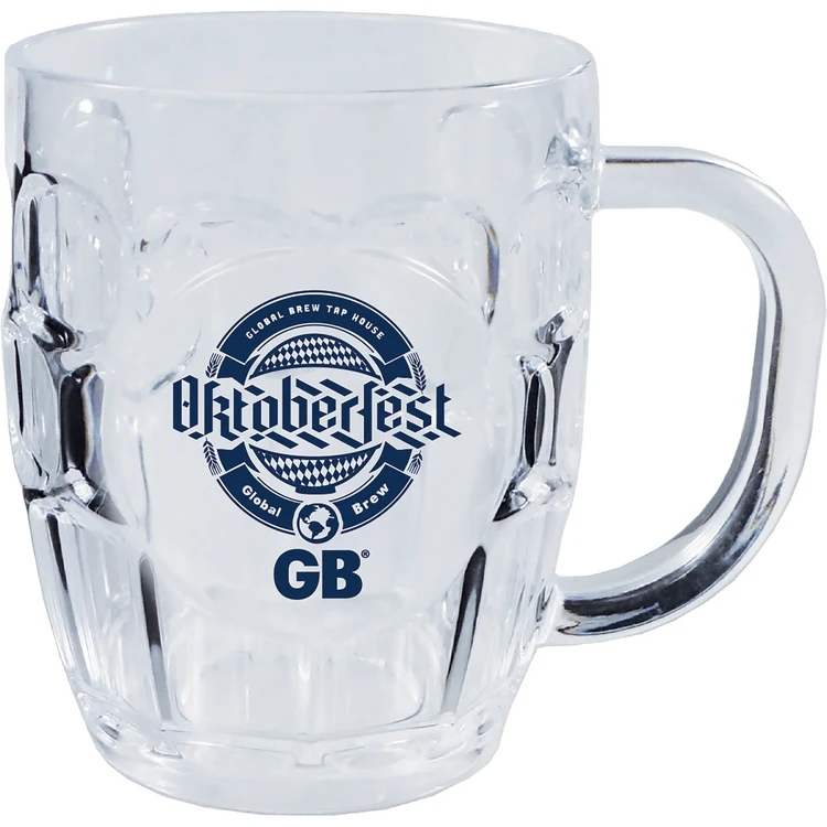 8oz Plastic German Style Dimple Mug with Handle 1