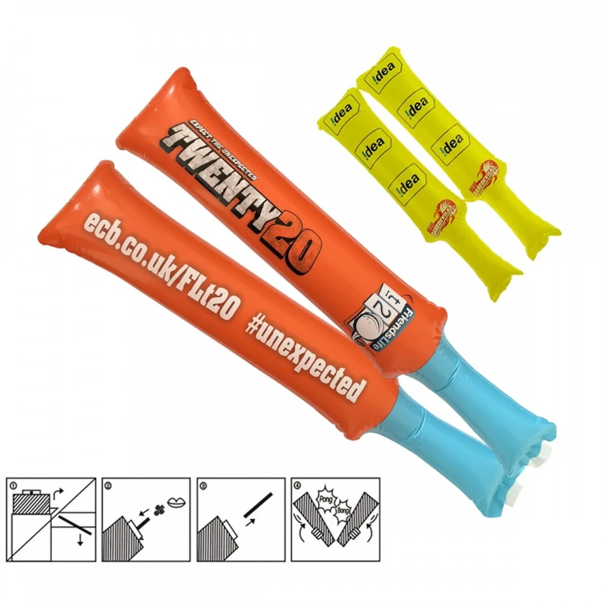 Cricket Bat Shape Thunder Stick 1
