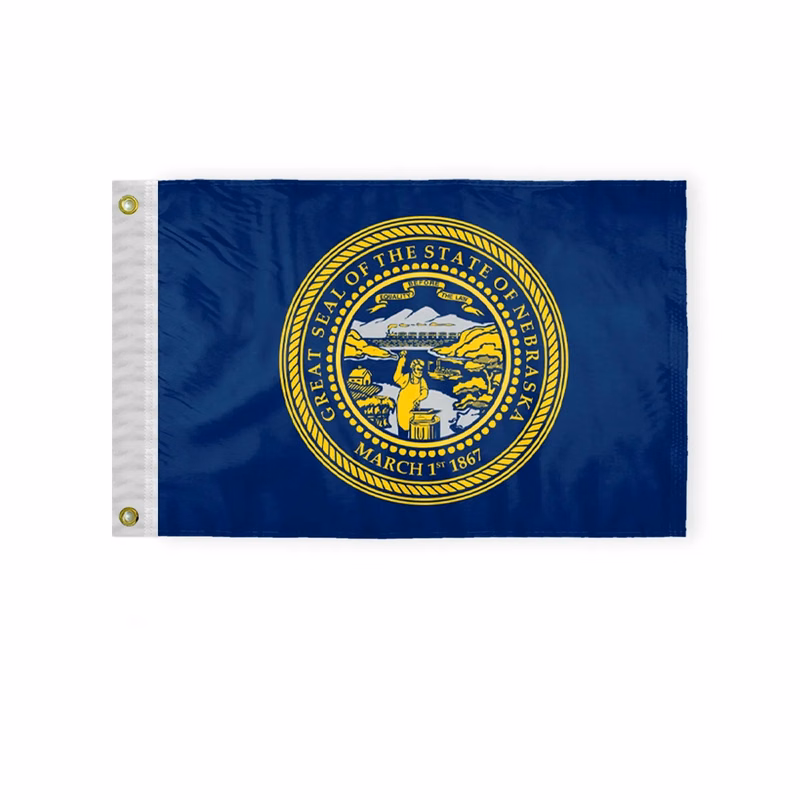 12"x18" to 8'x12' Nebraska Nylon Flags