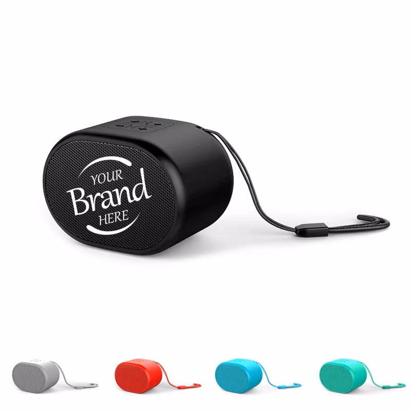Oval Portable Wireless Speaker With Lanyard