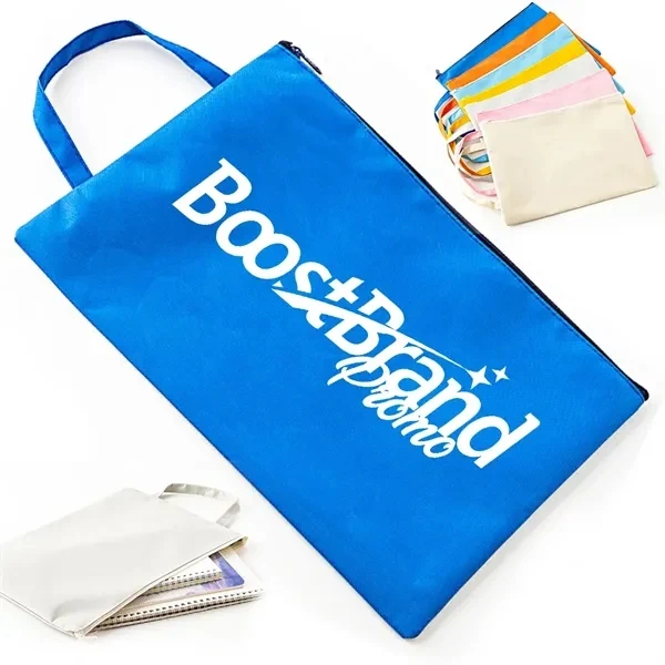 Custom Canvas Zippered Pouches with Full-Color Design — Organization & Storage Essential 1