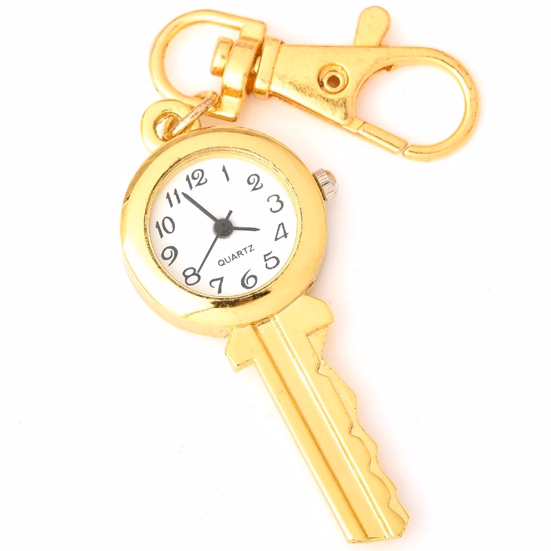 Golden Keychain Pocket Watch