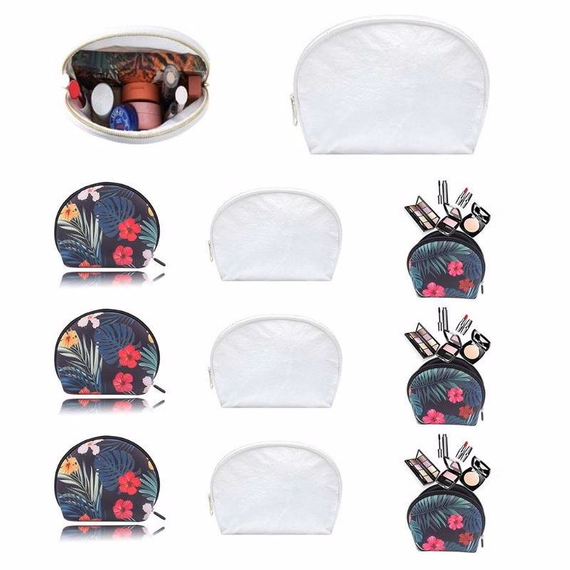 Custom Logo Half Moon Cosmetic Bag Travel Makeup Pouch