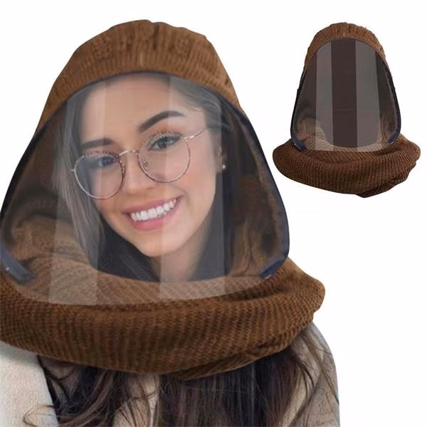 Hat With Scarf And Face Shield Warm Set