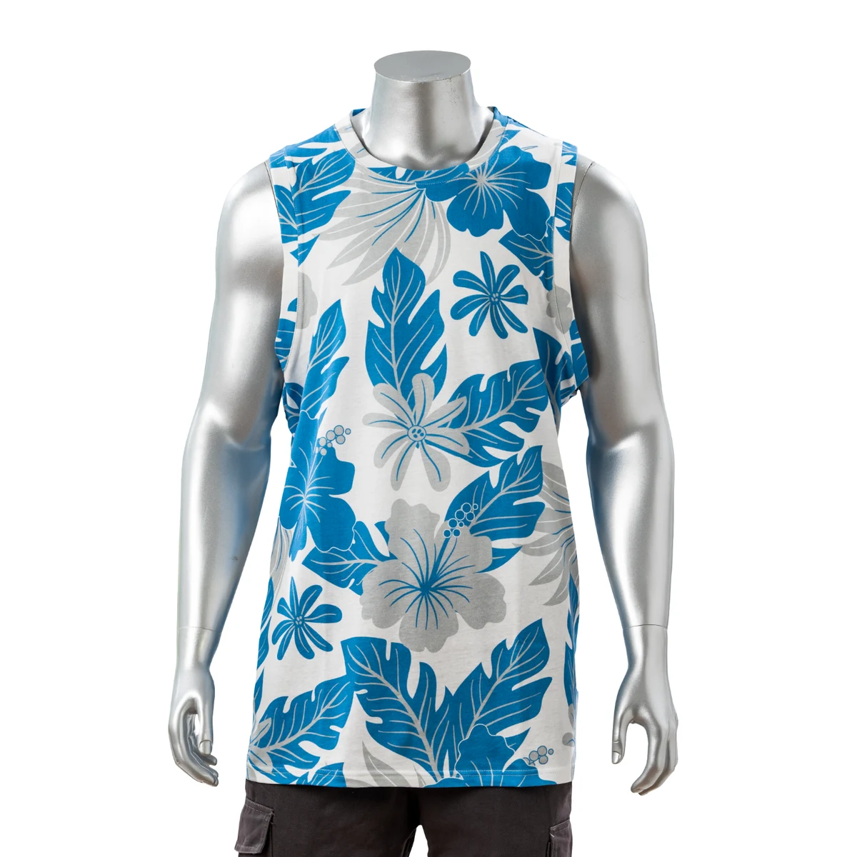 100% Cotton Full Color Pigmented Digital Print Men's Tank Top - 5.3 oz 1