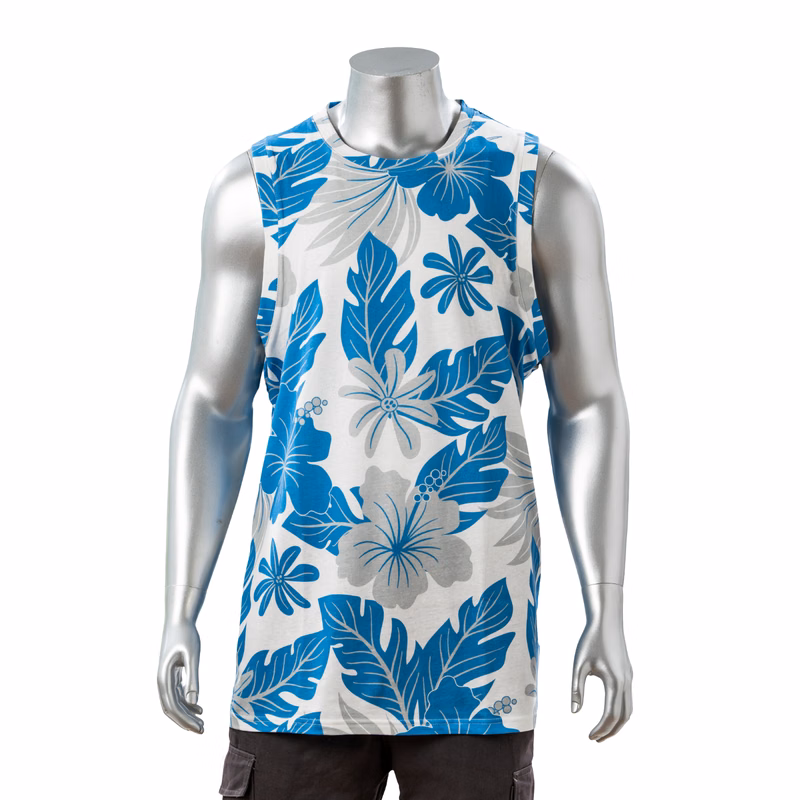 100% Cotton Full Color Pigmented Digital Print Men's Tank Top - 5.3 oz