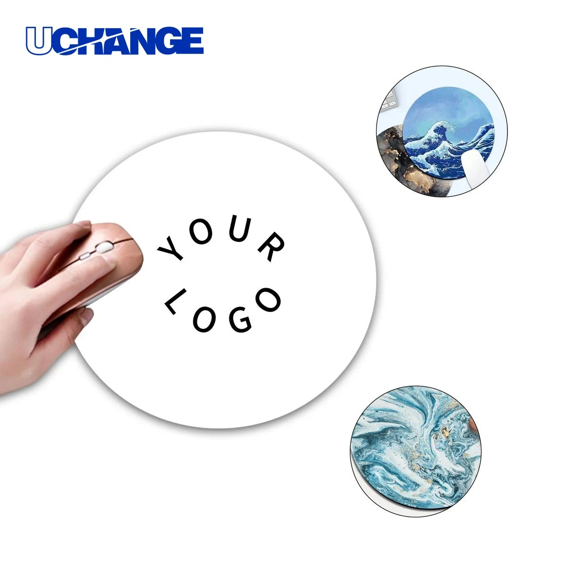 Customizable Round Mouse Pad Mat 8 Inch 1
