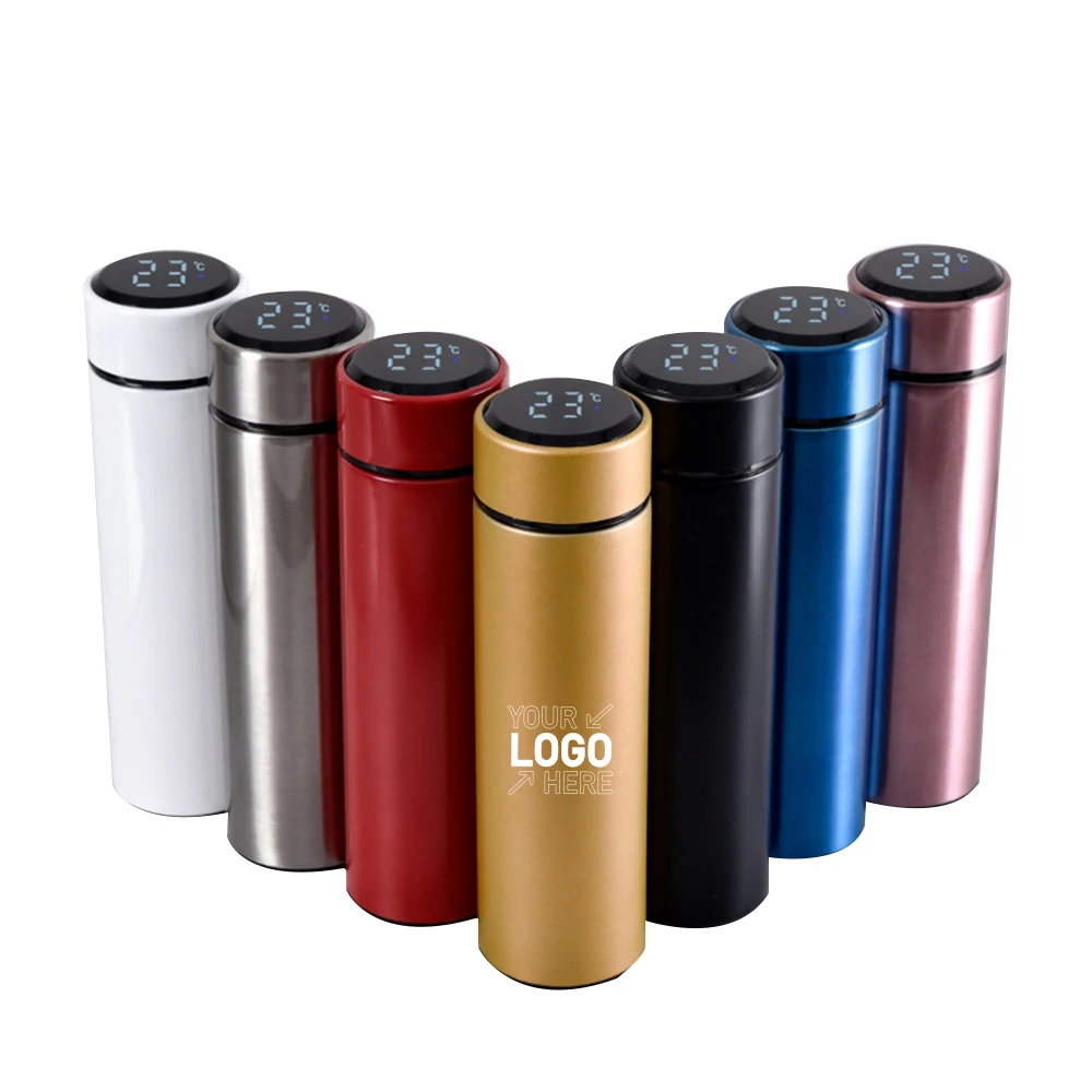 Stainless Steel Intelligent Temperature Measuring Vacuum Cup 1
