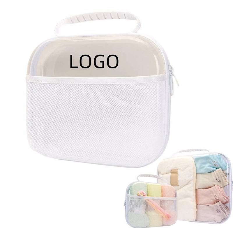 PET Waterproof Travel Toiletries Storage Bag Box With Zipper