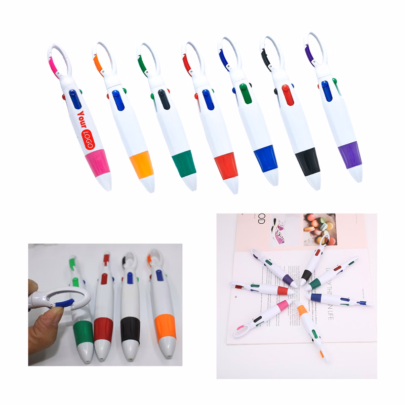 Four-Color Refill Climbing Button Pen
