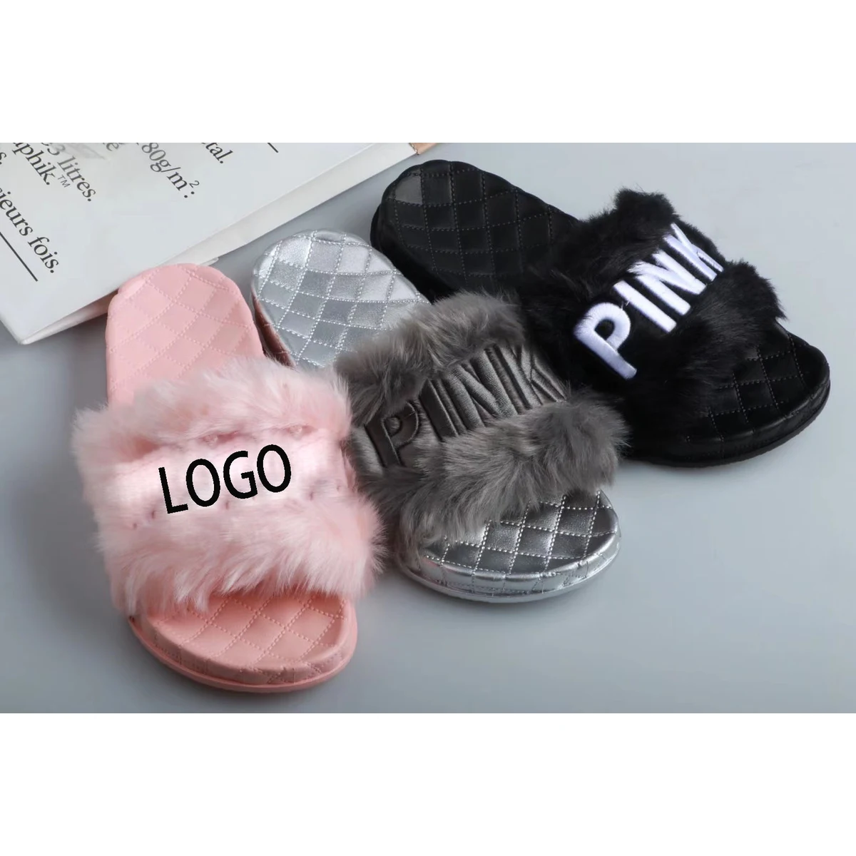 Furry Sliders Indoor/Outdoor Slippers For Women 1