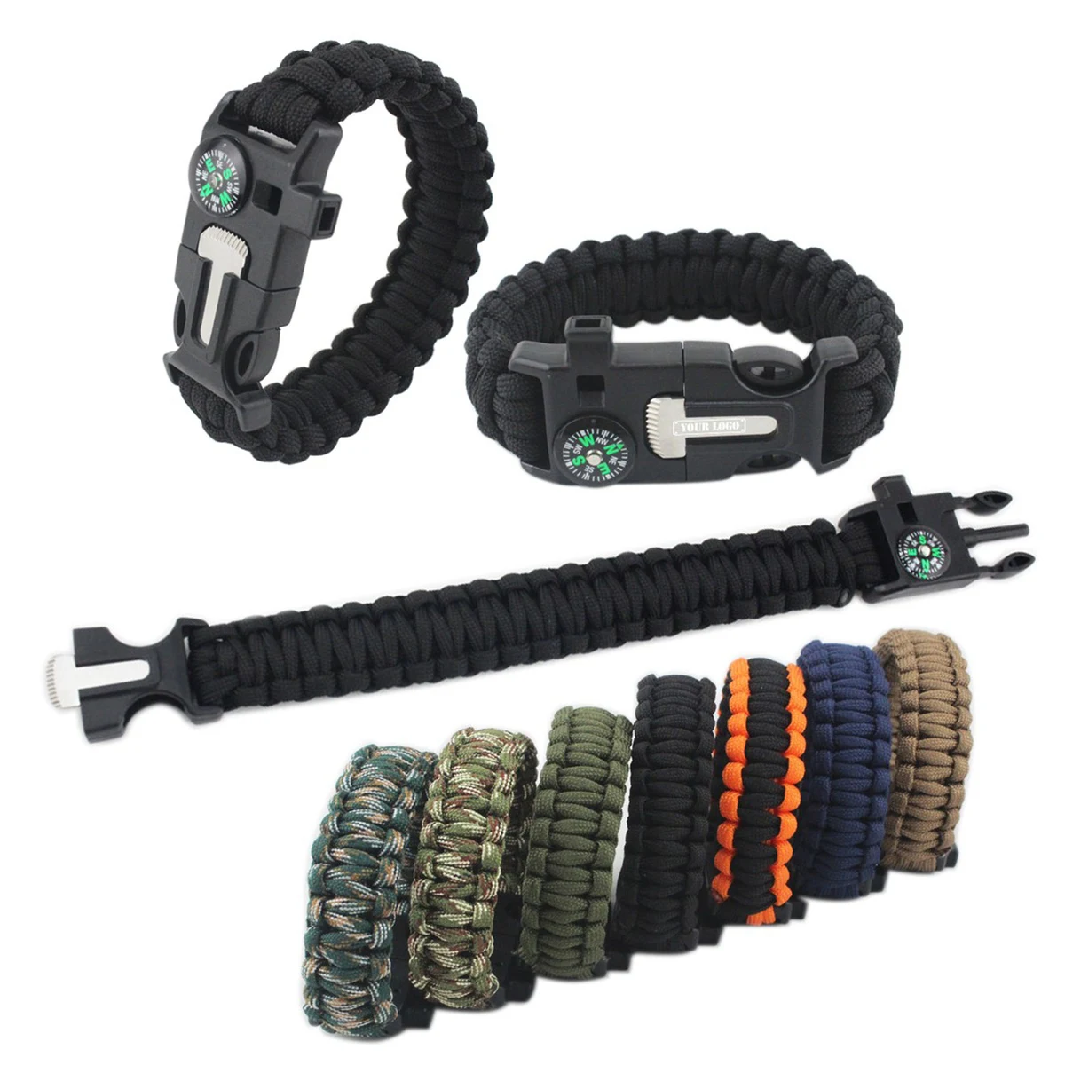 Multi-Function Paracord Survival Bracelet 1