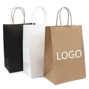Kraft Paper Twisted Handle Shopping Carrier Bag 1