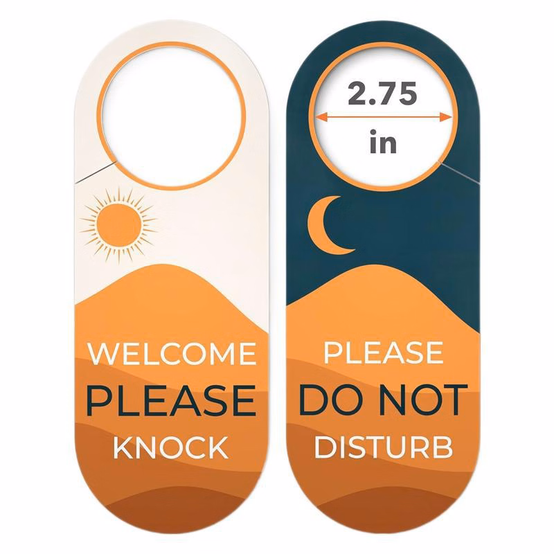 Double-Sided PVC Door Hanger Sign