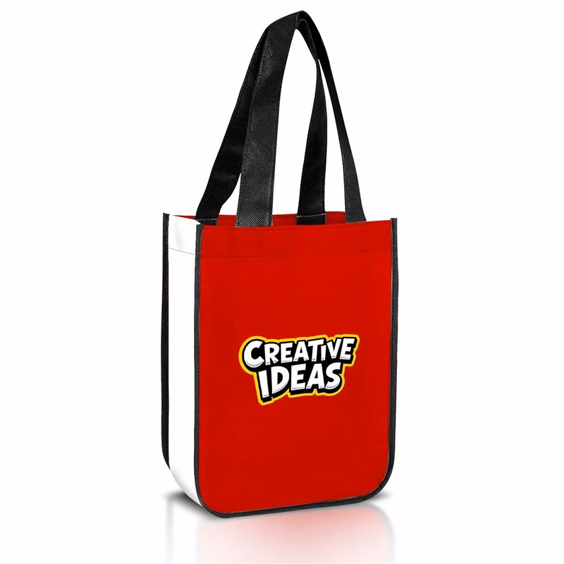 Two Tone Non Woven Gift Bag ( 9" X 11.75" X 4" )