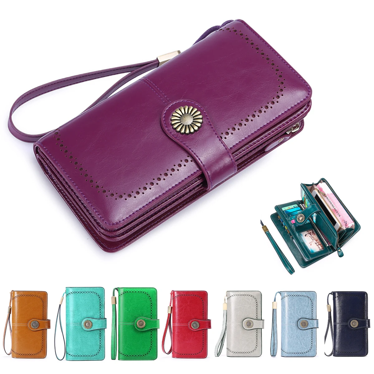 Wallets for Women Genuine Leather 1