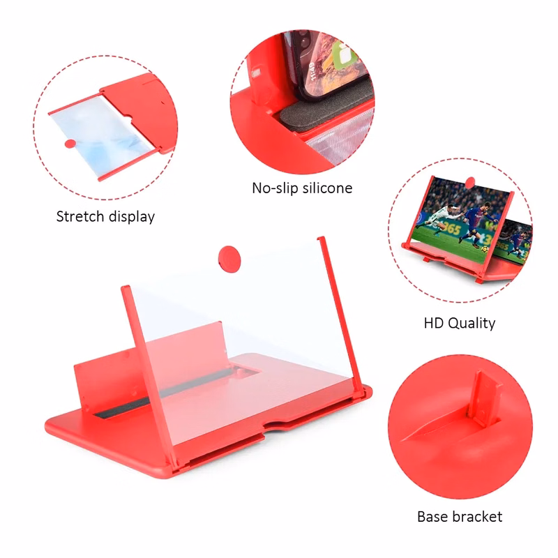 12 Inch Screen Amplifier with Foldable Stand Holder
