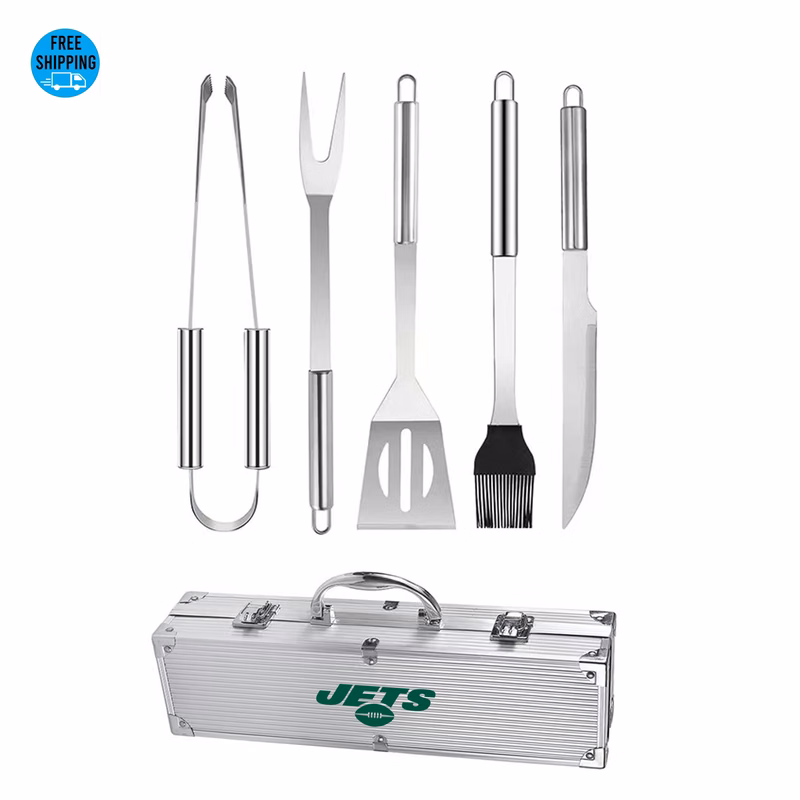 5pcs BBQ Tool Set in Aluminum Case - OCEAN