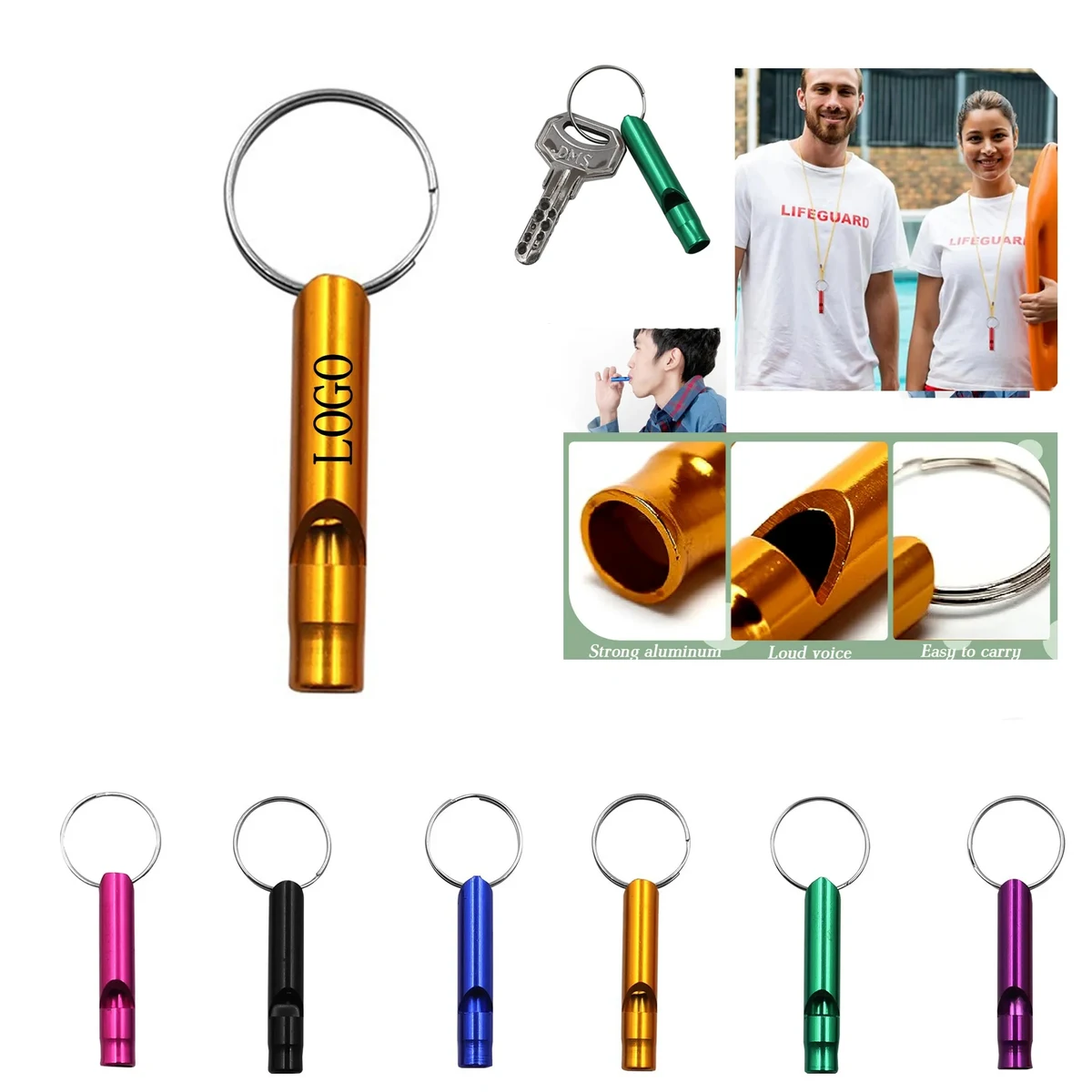 Compact Survival Whistle 0.3" x 1.8" 1