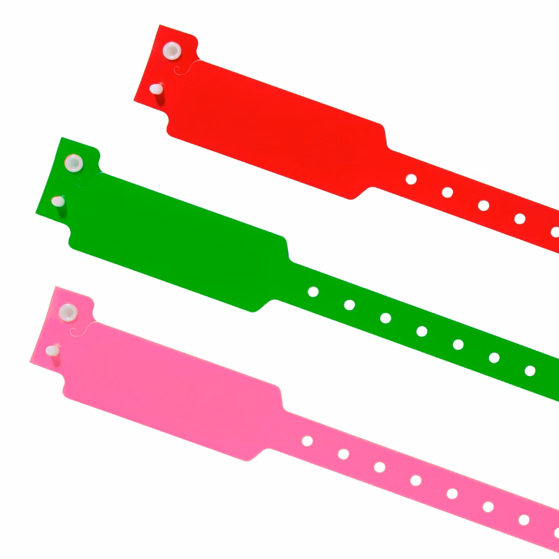 Stock Plastic Wristband (Wide-Faced)