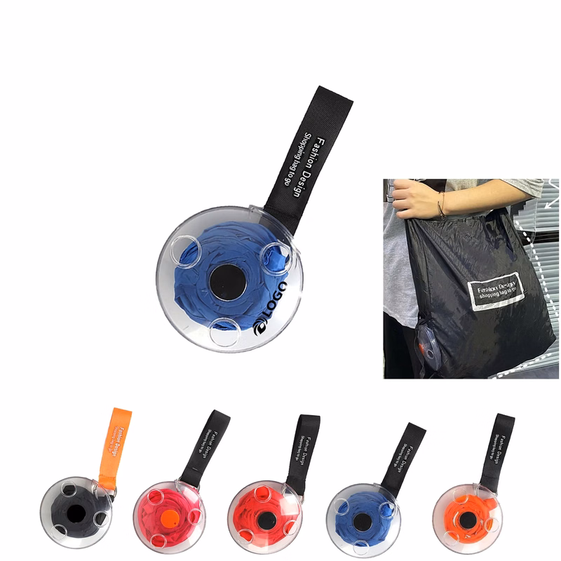 MOQ100 Disk Portable Shopping Bag