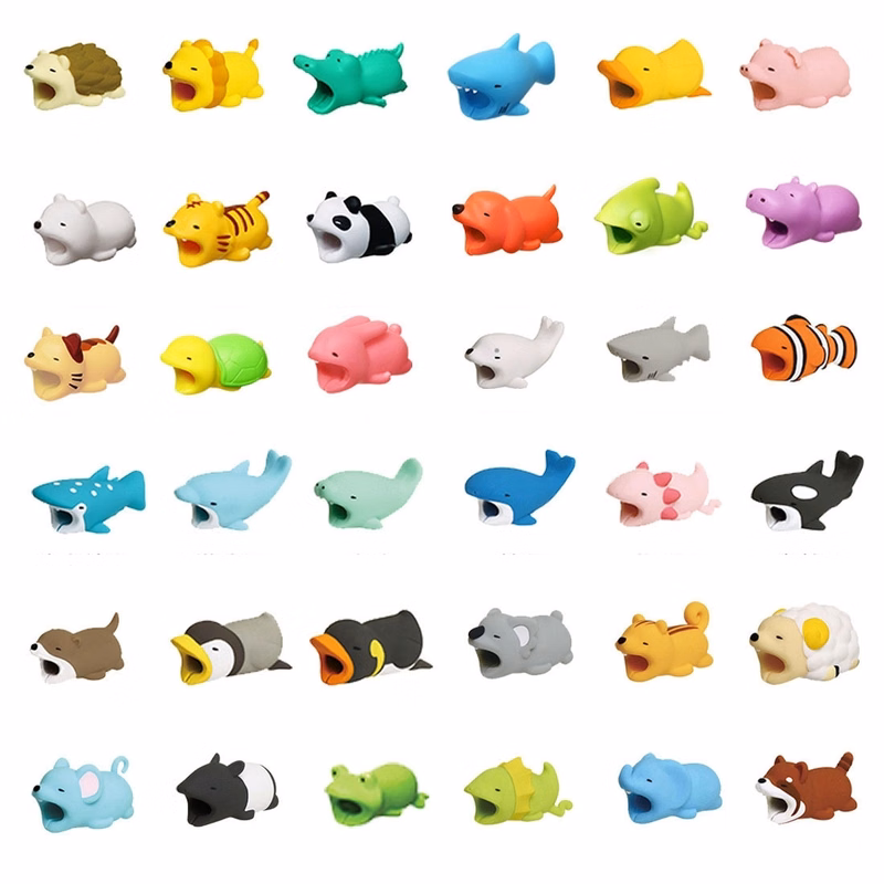 Cute Cable Bite Animals Protector For Winder phone Charging