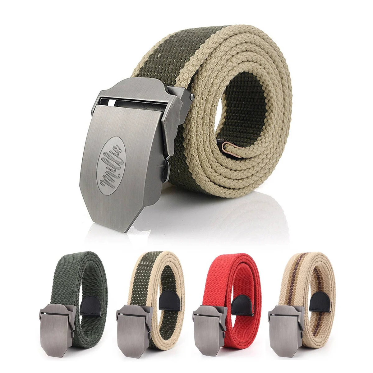 Breathable Tactical Men Waist Military Canvas Belt 1