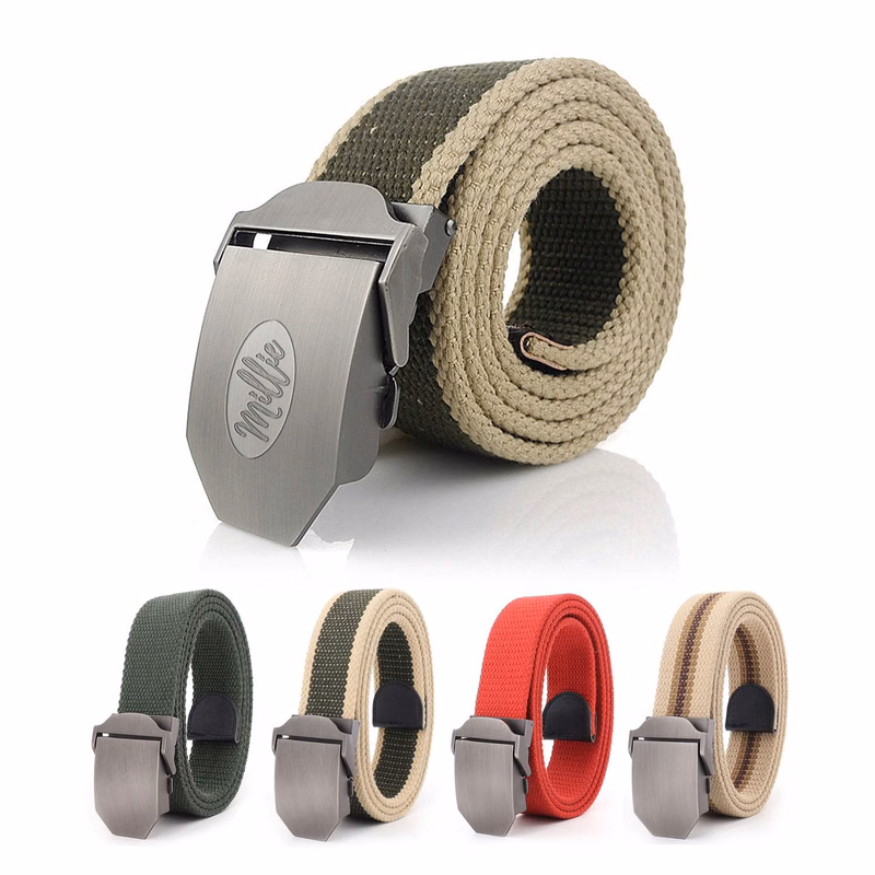 Breathable Tactical Men Waist Military Canvas Belt