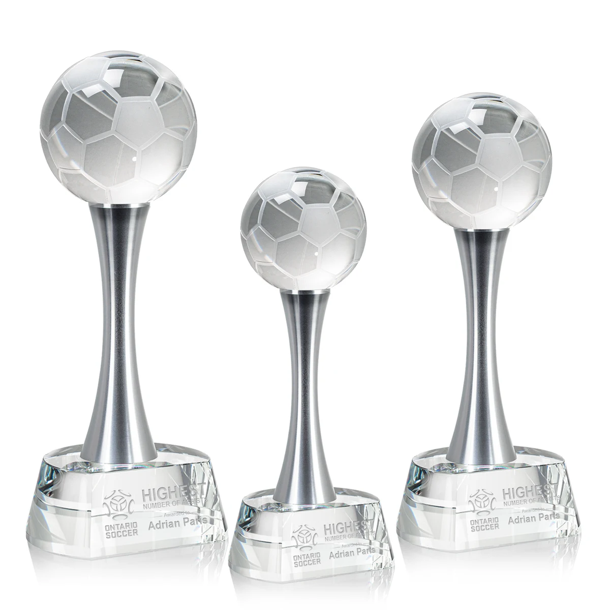 Soccer Ball Award on Willshire Base 1