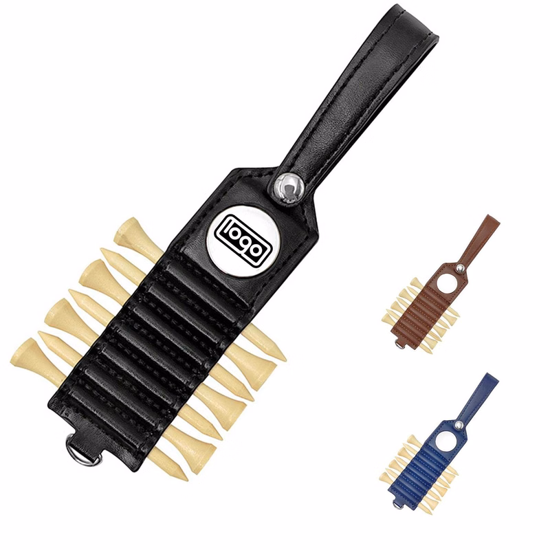 Golf Ball Spike Organizer Leather Case 7's