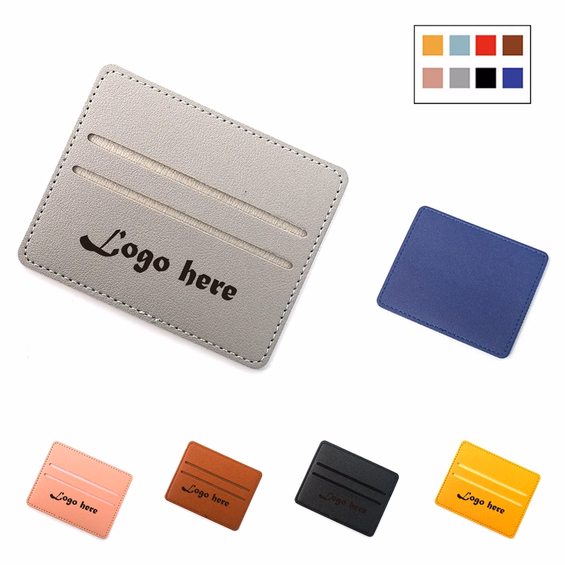 Mini Slim PU Leather Credit Card Holder