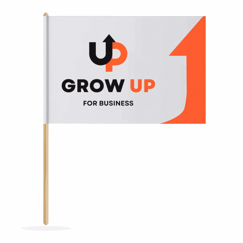 5.5"x 8.5" Custom Paper Stick Flag