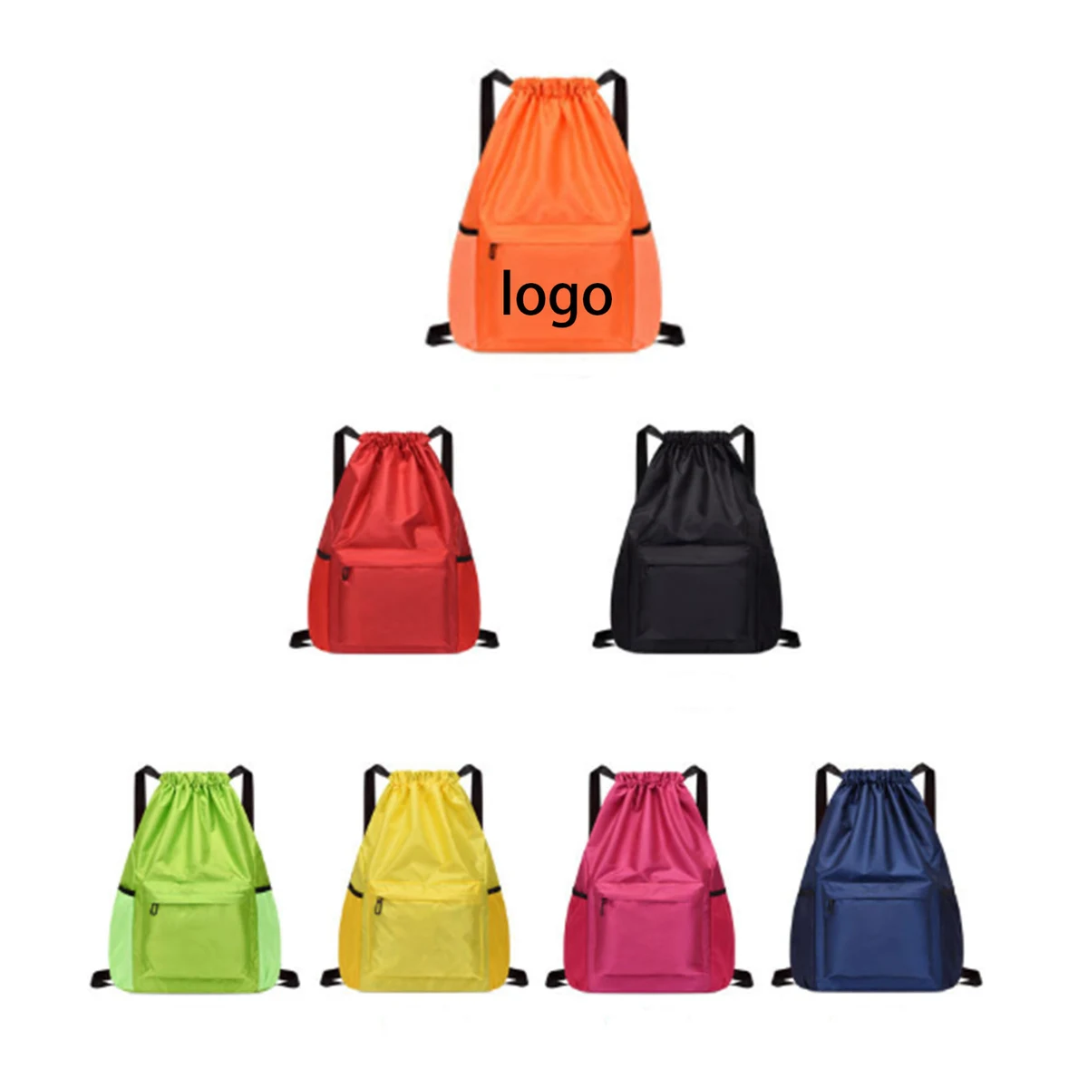Waterproof Oxford Sports Drawstring Backpack 1
