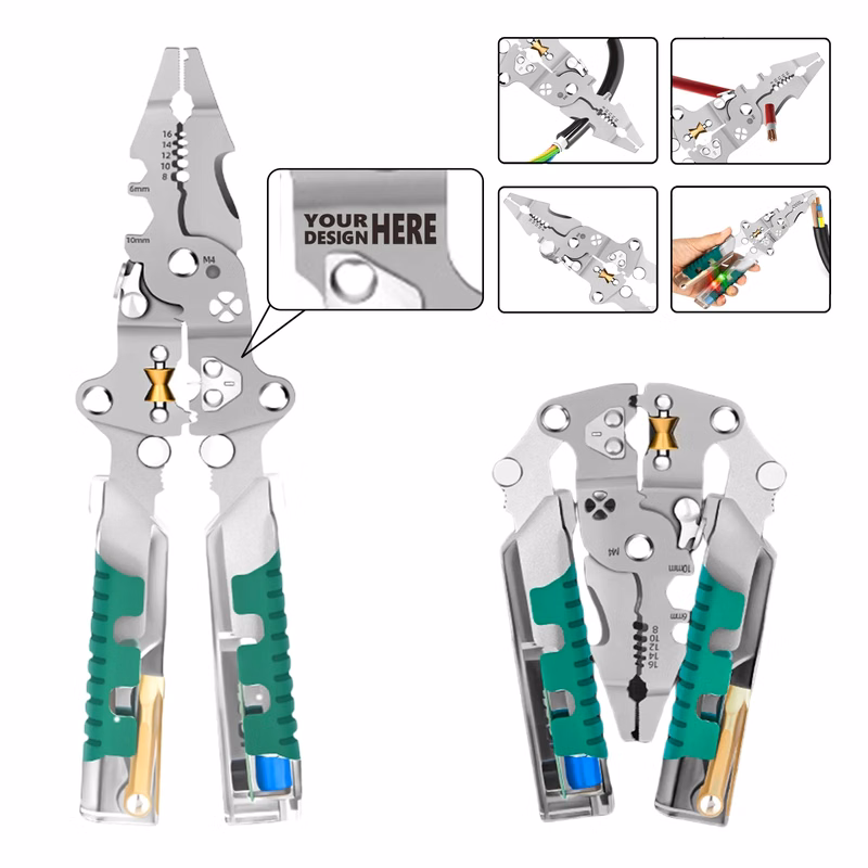 8-in-1 Multifunctional Foldable Wire Stripper