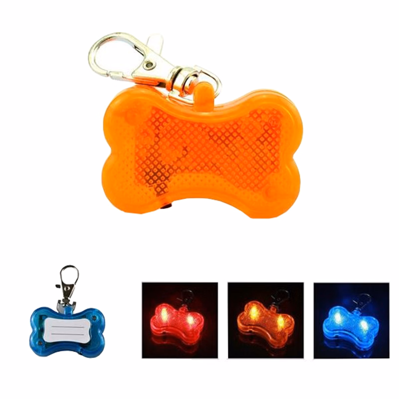 LED Pet Dog Collar Pendant Keychain