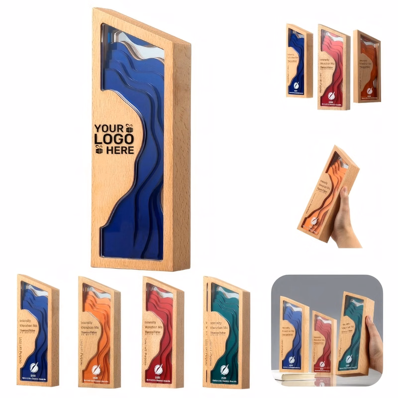 Acrylic Wood Crafted Trophy
