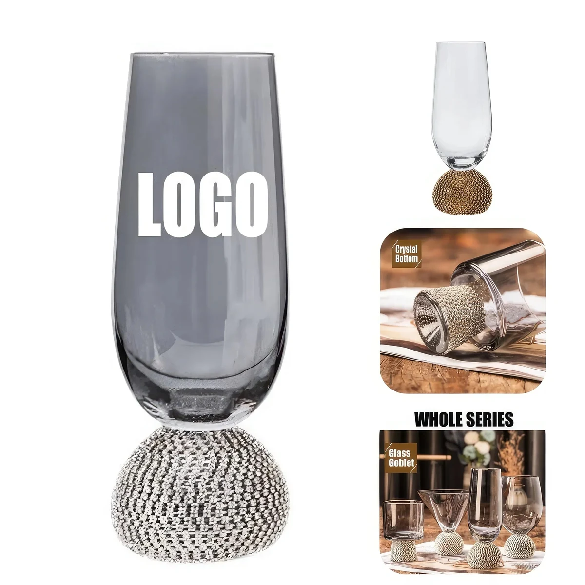 8.7 oz Glass Wine Champagne Gift Drinking Goblet Cup 1