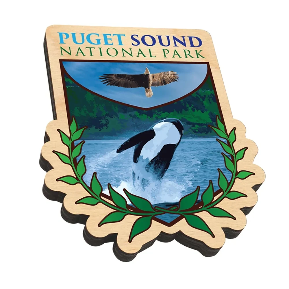 Custom Ultra Vivid Birch Magnet with Disc Magnet 1