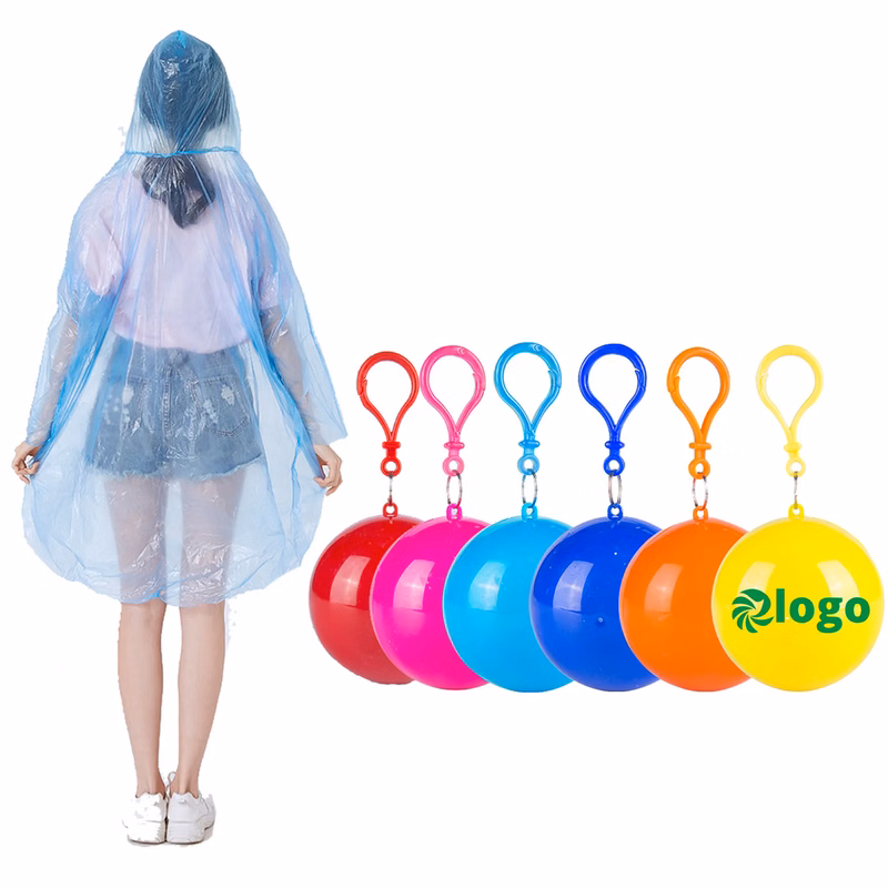 Custom Portable Disposable Emergency Raincoats Ball