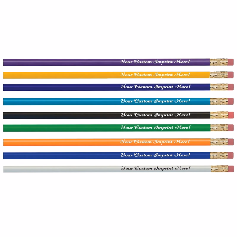 Promotional Personalized HB Pencils With Eraser MOQ 100PCS