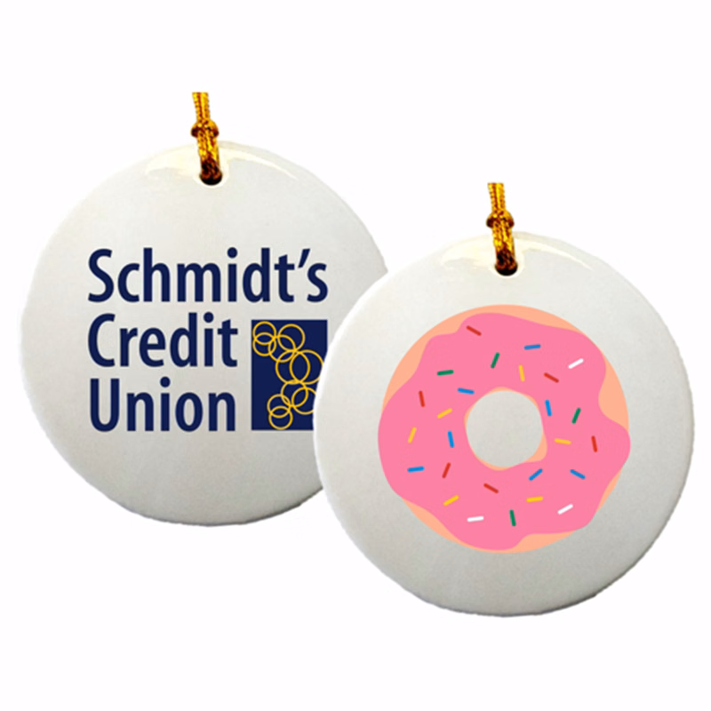 Ceramic Ornaments, 3" Round