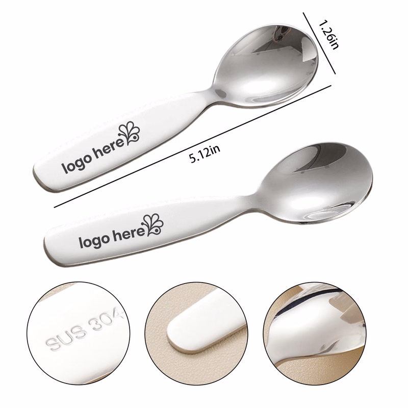 304 Food Grade Kids Dessert & Food Spoon