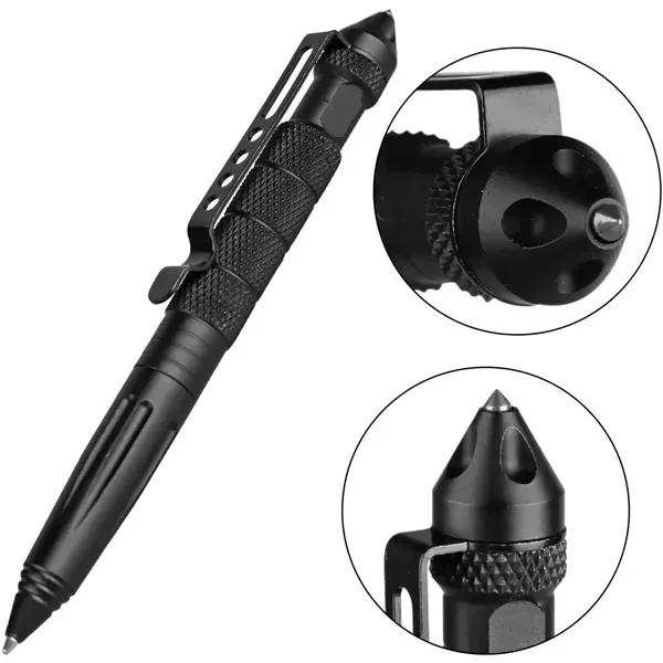 Custom Tactical Aluminum Pen with Glass Breaker — Emergency Survival Tool 1