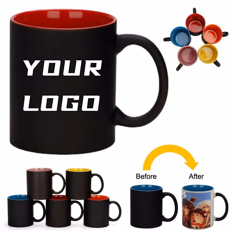 11 oz Two-Tone Color Changing Ceramic Mug