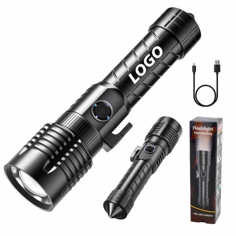 Custom Rechargeable Zoomable Flashlights