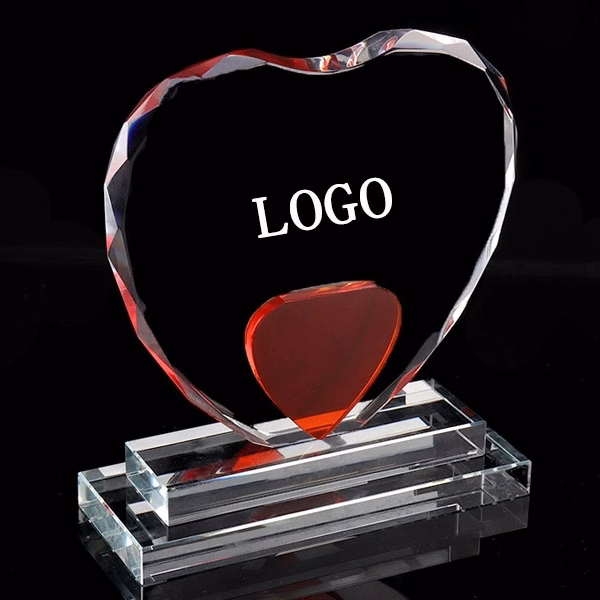 Crystal Red Love Trophy
