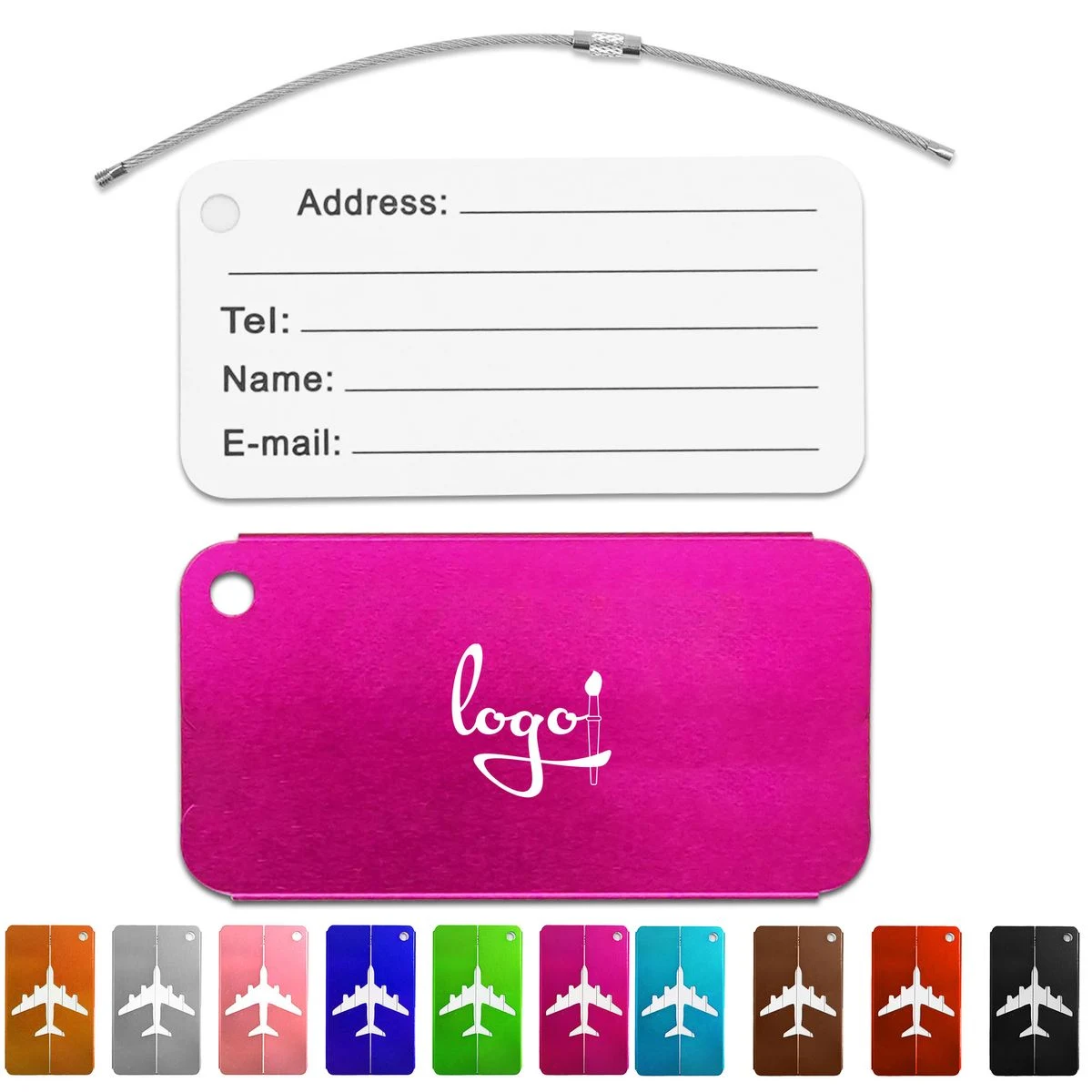 Aluminum Alloy Boarding Pass Luggage Tag 1