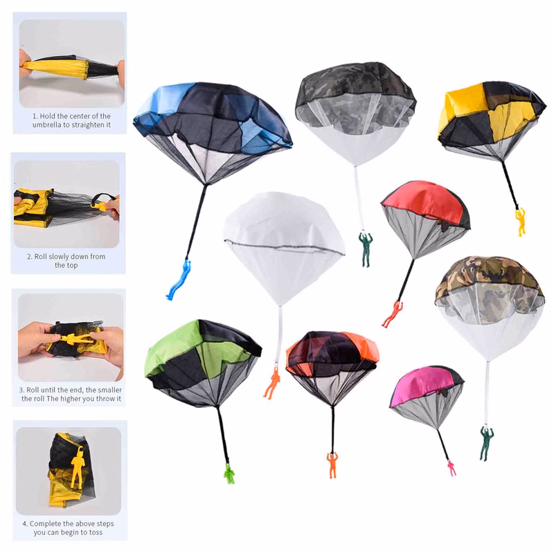 Hand Throw Flying Parachute Toys