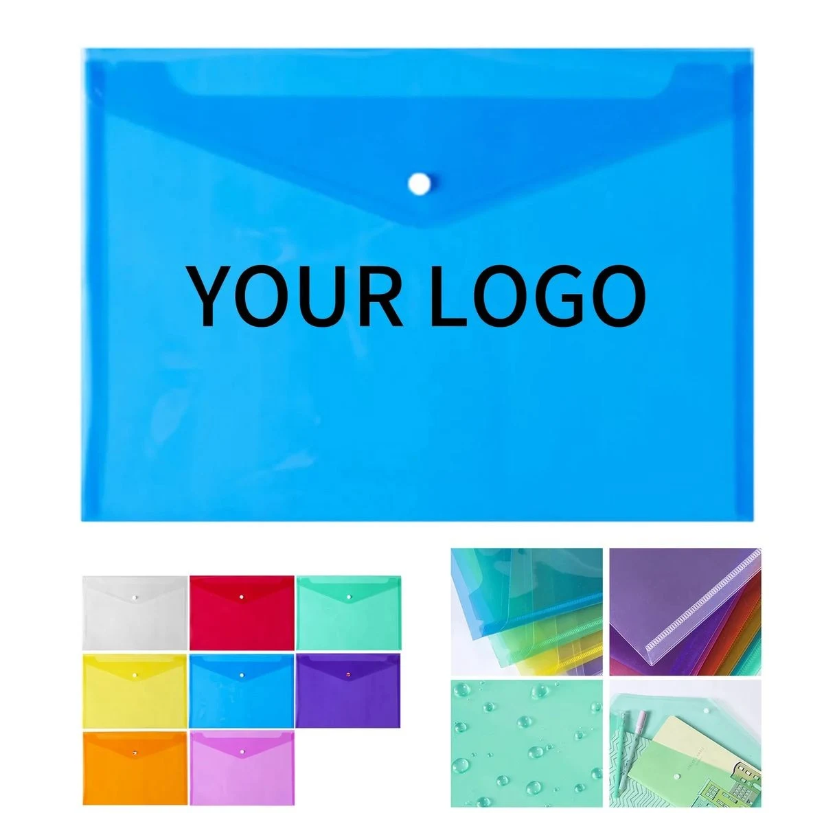Waterproof PP Document Bag 12.8 by 9 Inch Durable Design 1