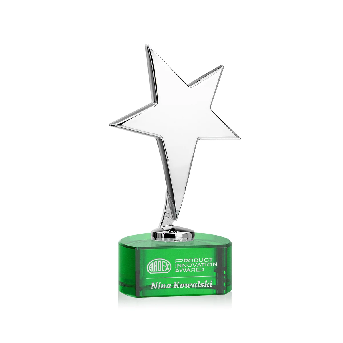 Tuscany Chrome Star on Paragon Base - Green 1